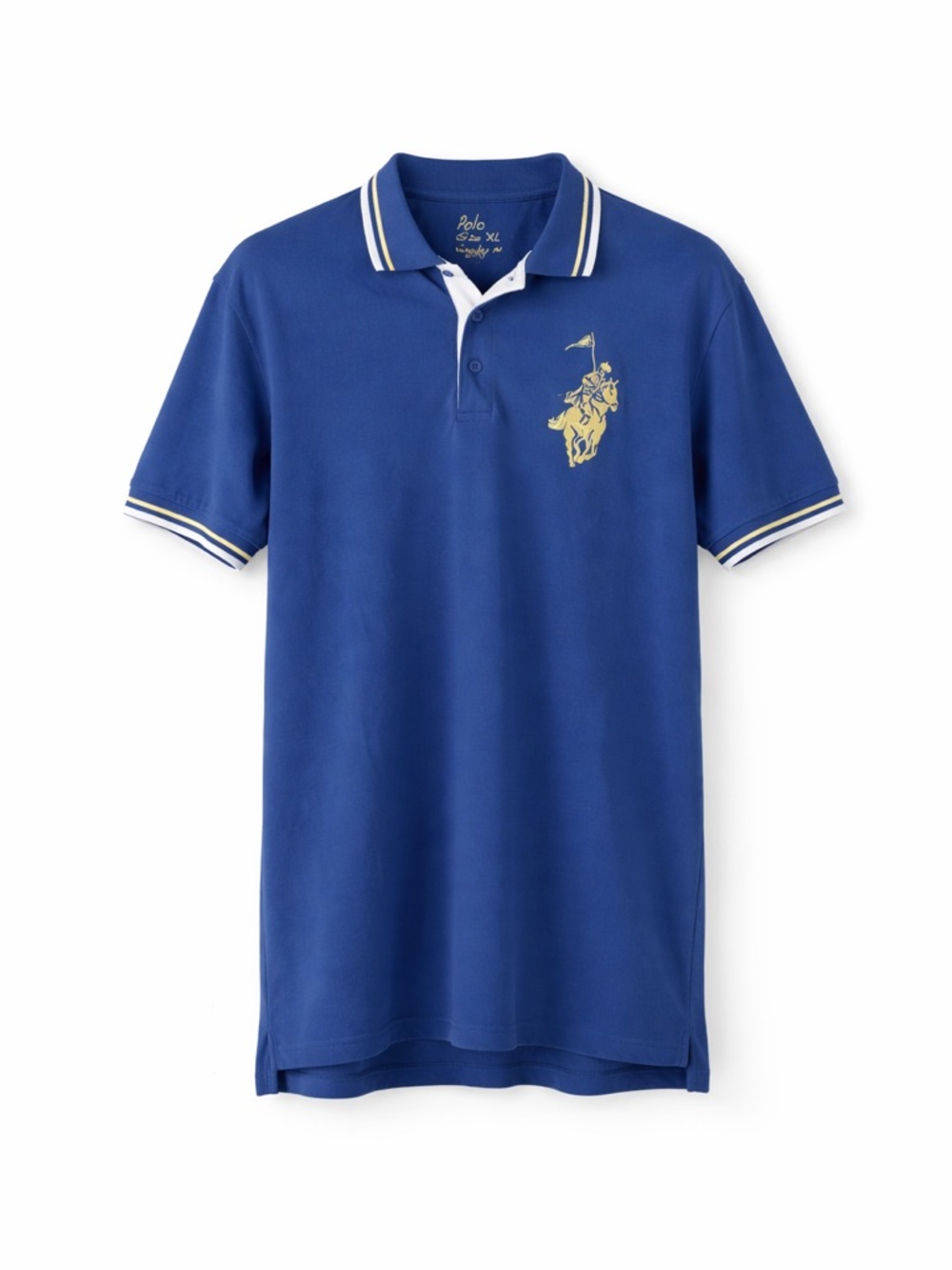 Polo Ralph Lauren Franky Max Big Pony Embroidered Blue Short Sleeve Shirt